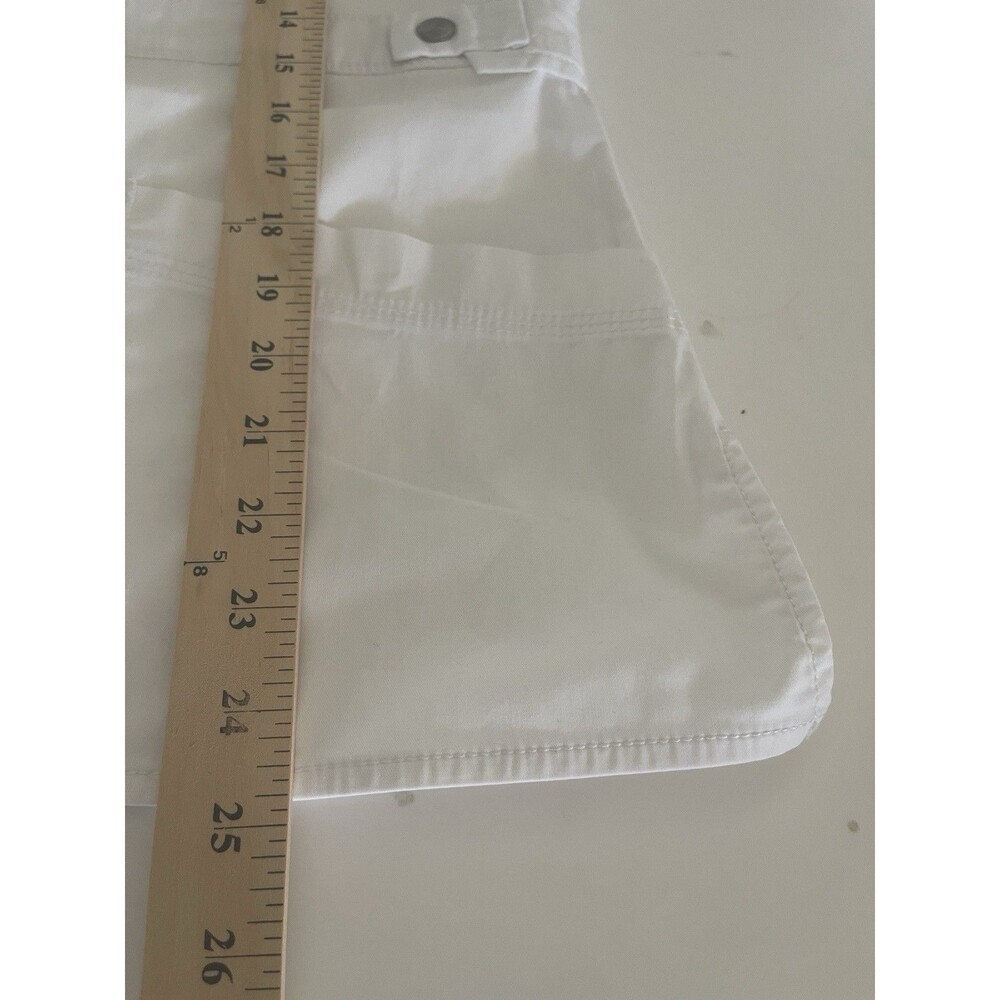 Dickies Medical Short Sleeve V-Neck Scrub Top Fit Women's Size XL White Pockets - Picture 4 of 11
